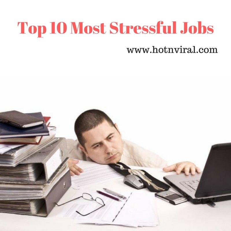 Top ten most stressful jobs 2008
